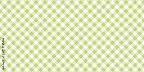 Seamless pastel green gingham pattern