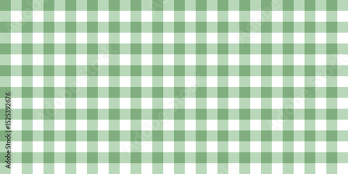 Seamless pastel green gingham pattern