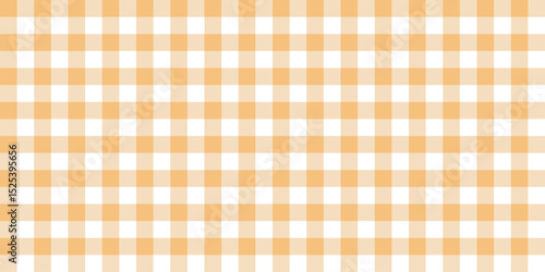 Seamless pastel orange gingham pattern
