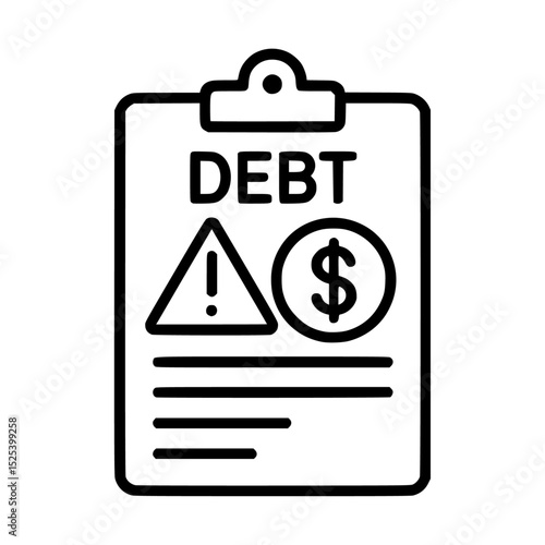 Financial warning icon