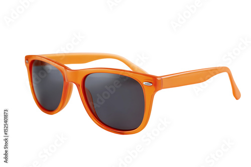Orange sunglasses with dark lenses stylish eyewear summer fashion accessory