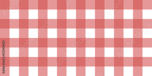 Seamless pastel red gingham pattern
