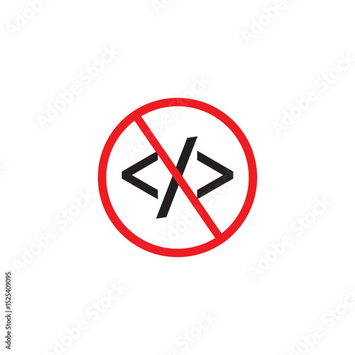 Free Download No code  icon vector illustration. Low code banner digital concept sign. - GFXLoad