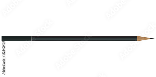 Tableau sur toile Graphite Wooden Pencil Vector Illustration.