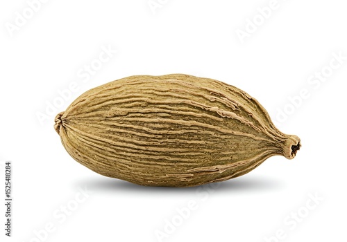 Wallpaper Mural Close up of a single cardamom pod on white Torontodigital.ca
