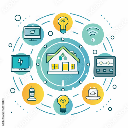 Smart Eco House with Connected Devices 