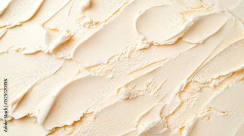 Close-up shot of vanilla ice cream texture.