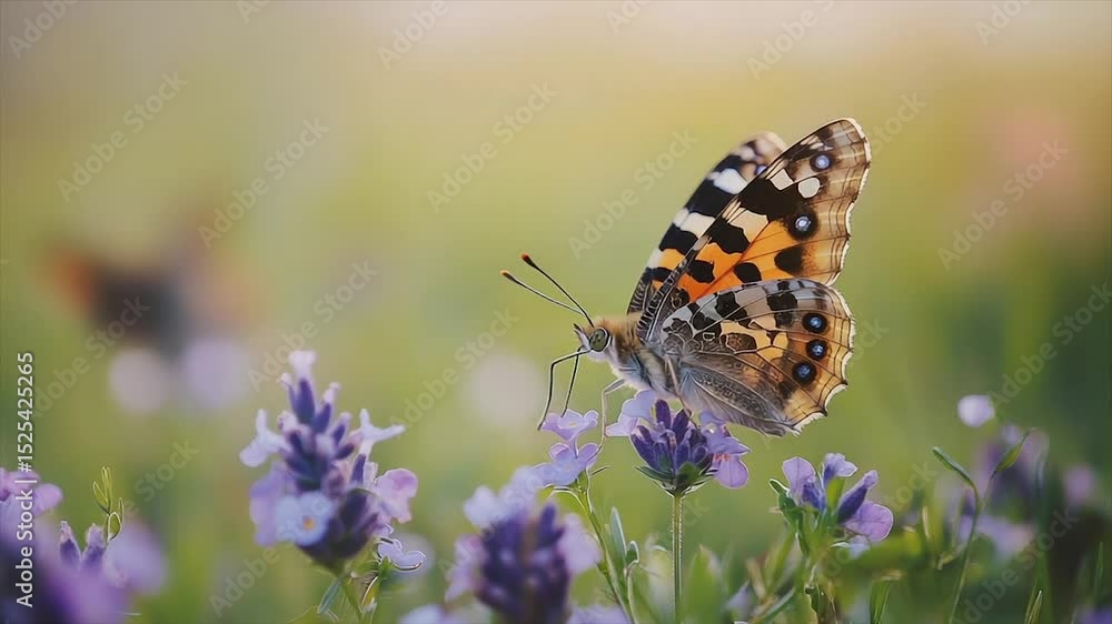 Butterfly on lavender Butterfly on lavender
