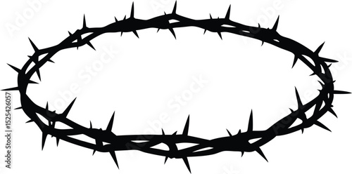 thorns on white background