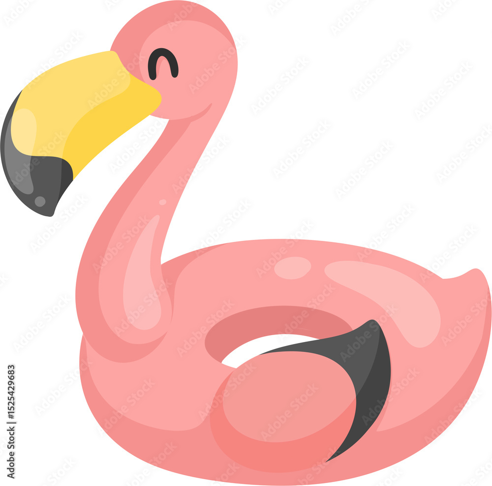 illustration flamingo swim ring illustration flamingo swim ring