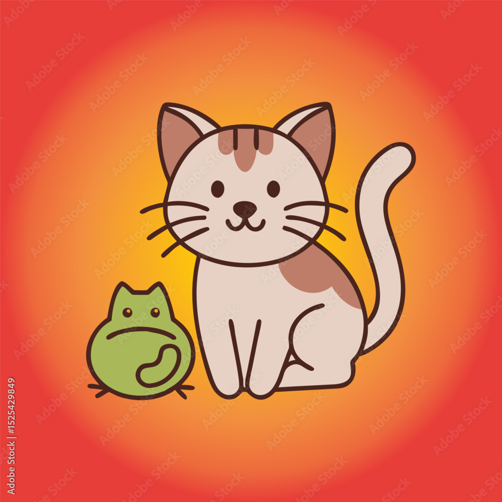 Obraz premium Adopt a pet square flyer style or social media banner design template