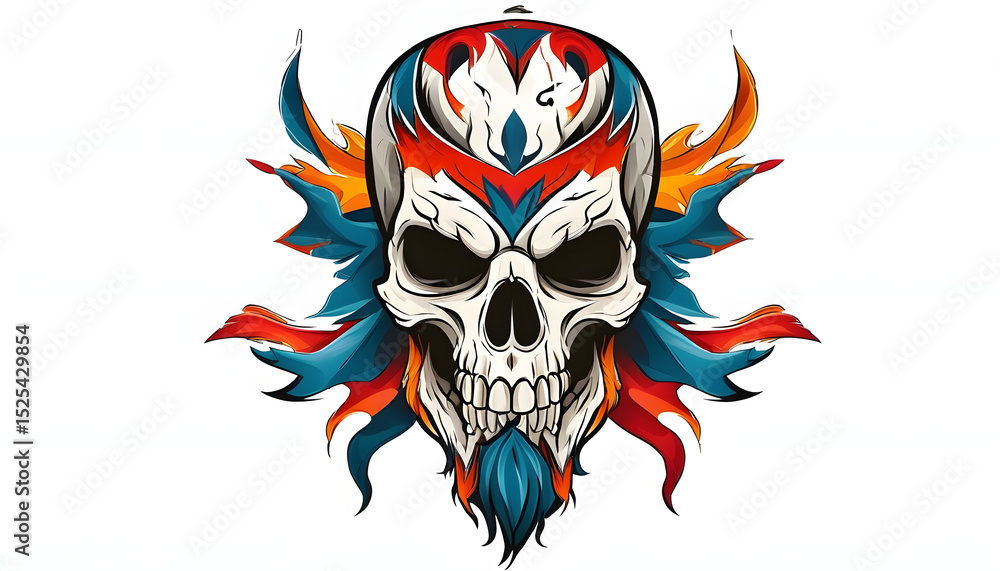 Cool Skull With Flames Cool Skull With Flames