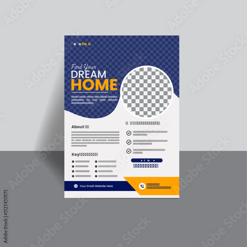 Real Estate Flyer Template | Property Sale & Rent | Modern A4 Brochure Design | Print Ready