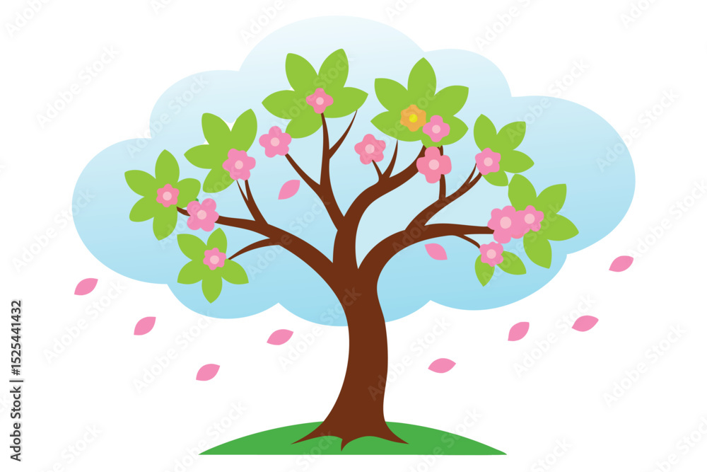 Fototapeta premium tree with flowers