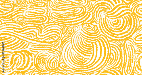 Pasta, spaghetti chalk seamless pattern. Macaroni
