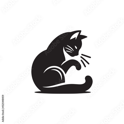 a cat purring
