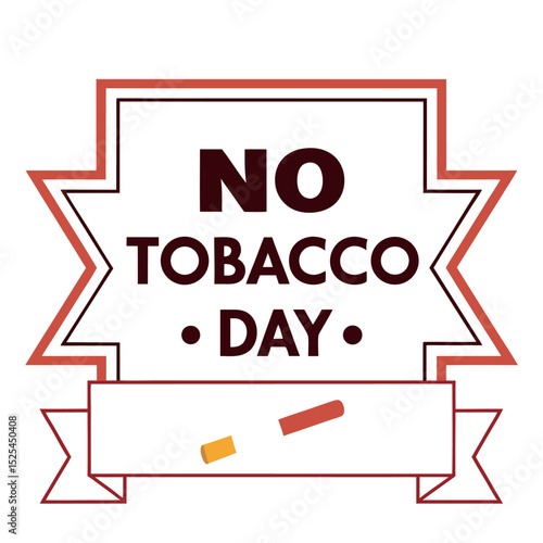    No tobacco day vector illustration.
