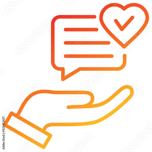 Truthfulness Line Gradient Icon