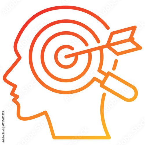 Accuracy Line Gradient Icon