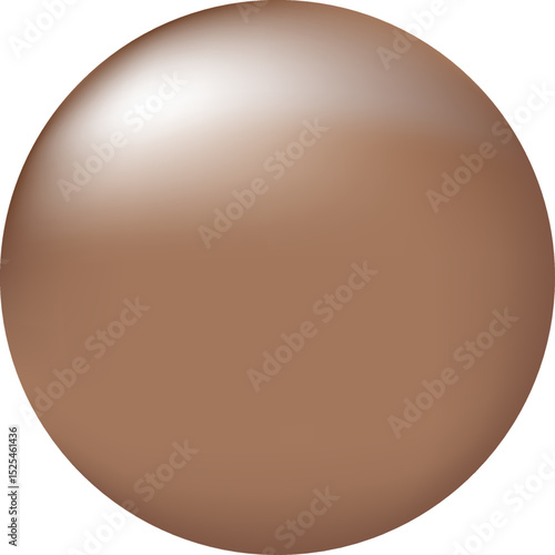 Beige Gradient Sphere Illustration
