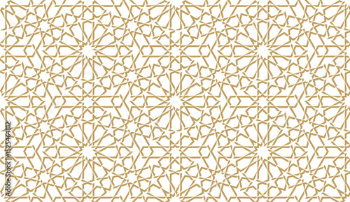 Seamless geometric pattern in authentic arabian style.