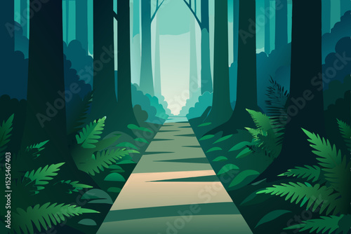green forest background