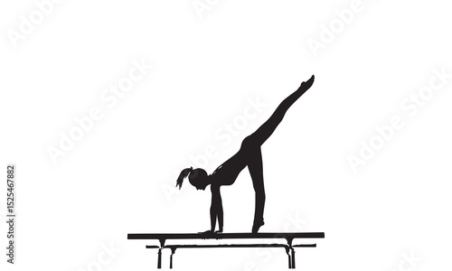 Gymnast Balance on Beam