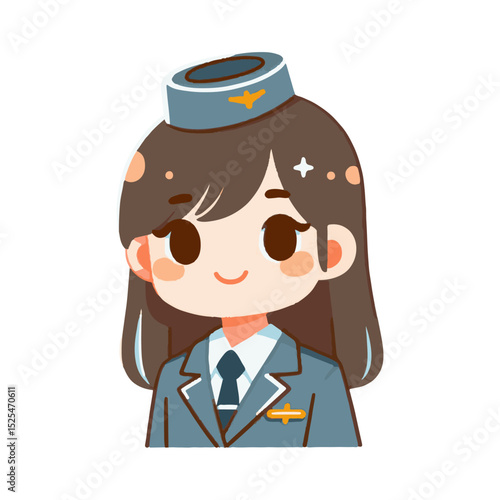 
illustration design of a flight attendant