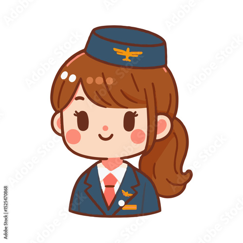 
illustration design of a flight attendant