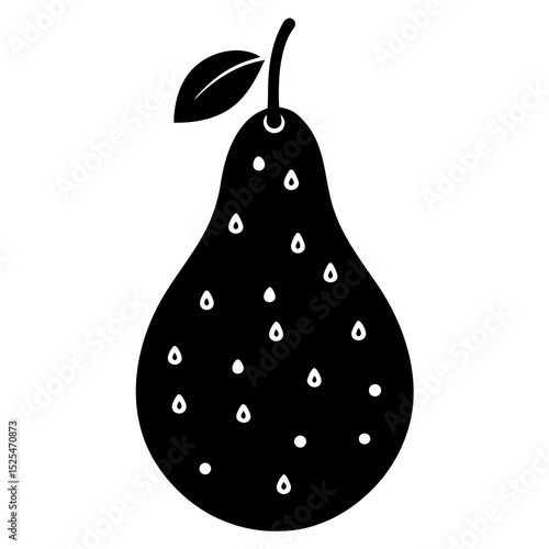 pear on white background