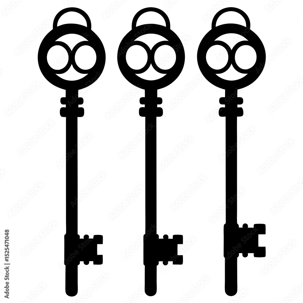 Obraz premium set of vintage keys