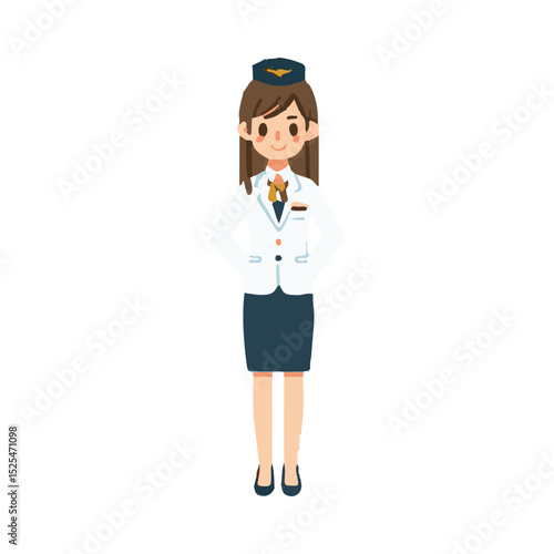 
illustration design of a flight attendant