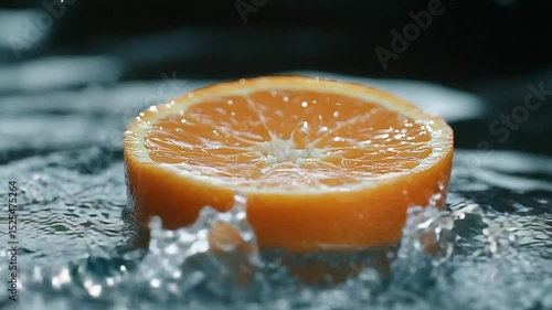 orange and water