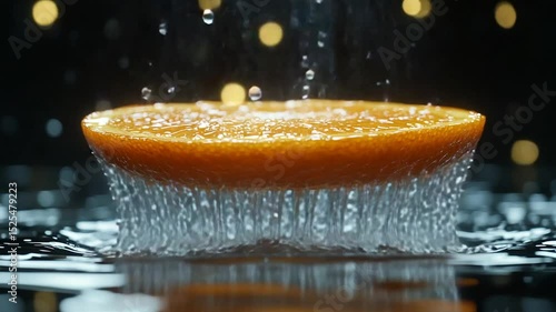 orange and water