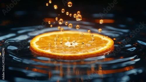 orange and water