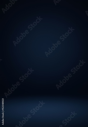 Dark Blue Gradient Studio Background