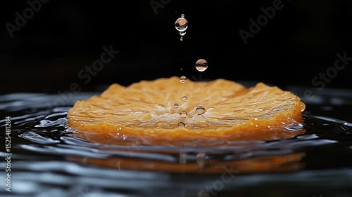 orange and water