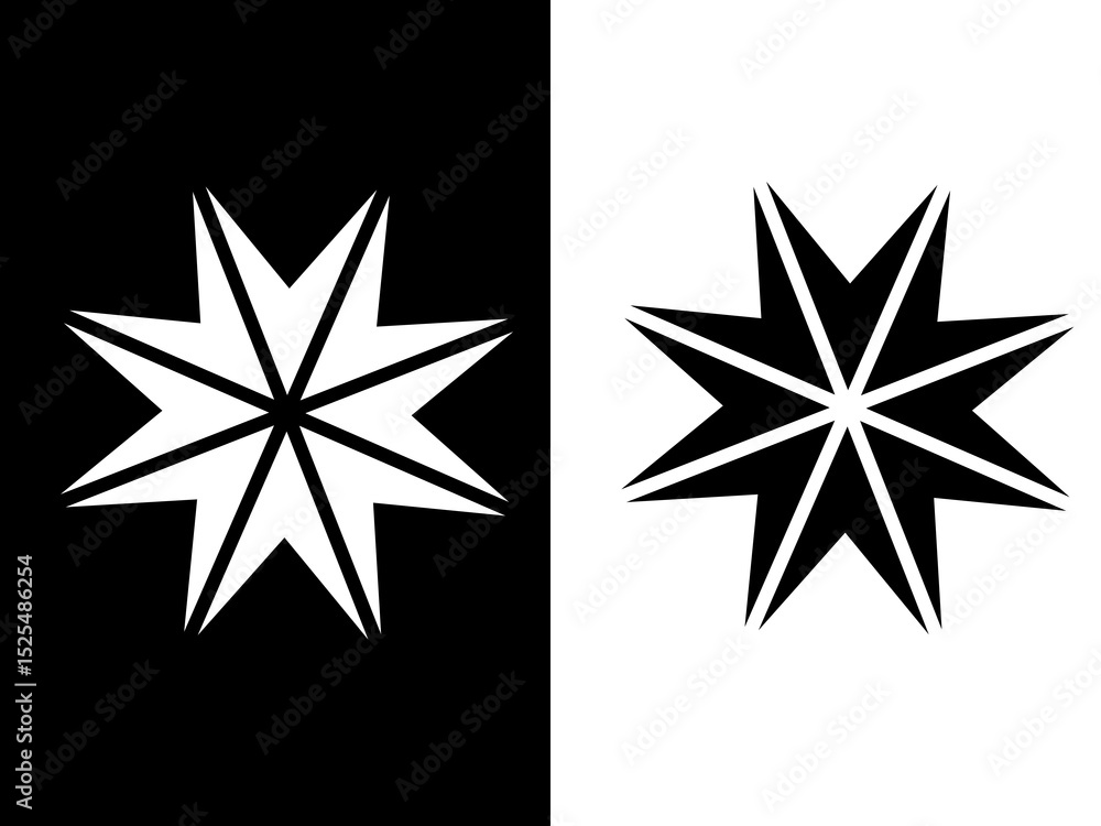 black and white star bullet symbol collection black and white star bullet symbol collection
