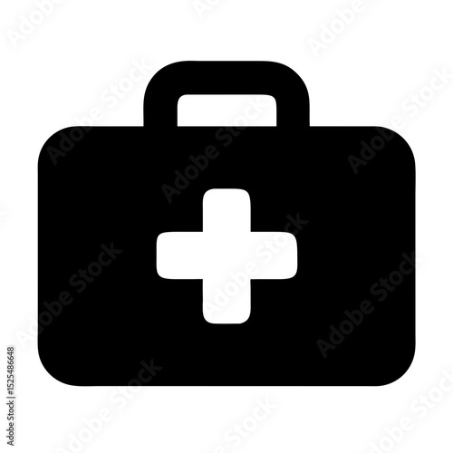 First Aid Kit With Medical Cross Symbol for Emergency Situations