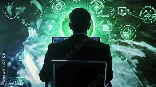 man and computer