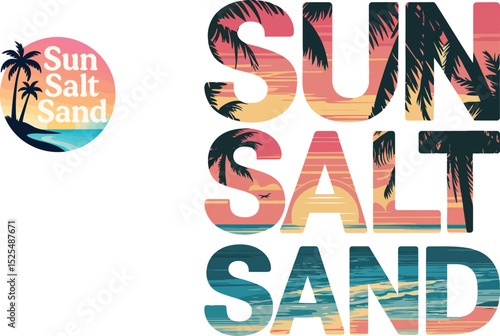 Sun Salt Sand Typography