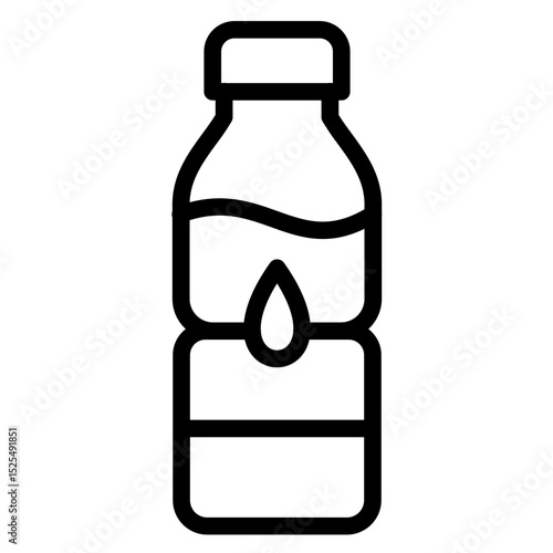Water Bottle Vector Style Icon