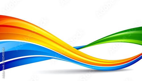 Abstract colorful wavy design