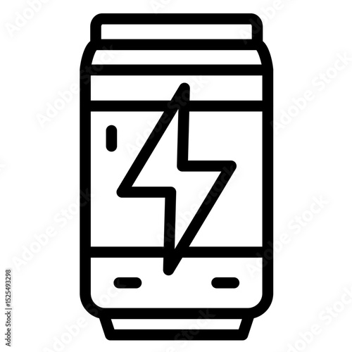 Energy Drink Vector Style Icon