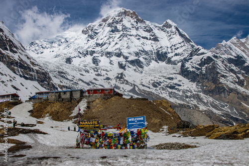 annapurna base camp sign