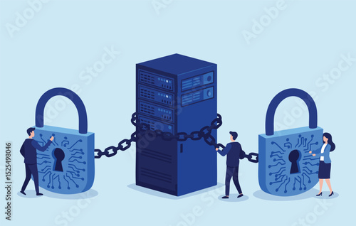 Securing Digital Assets Collaborative Data Protection and Secure Server Access Control, Enhanced Network Security and Robust Encryption Techniques