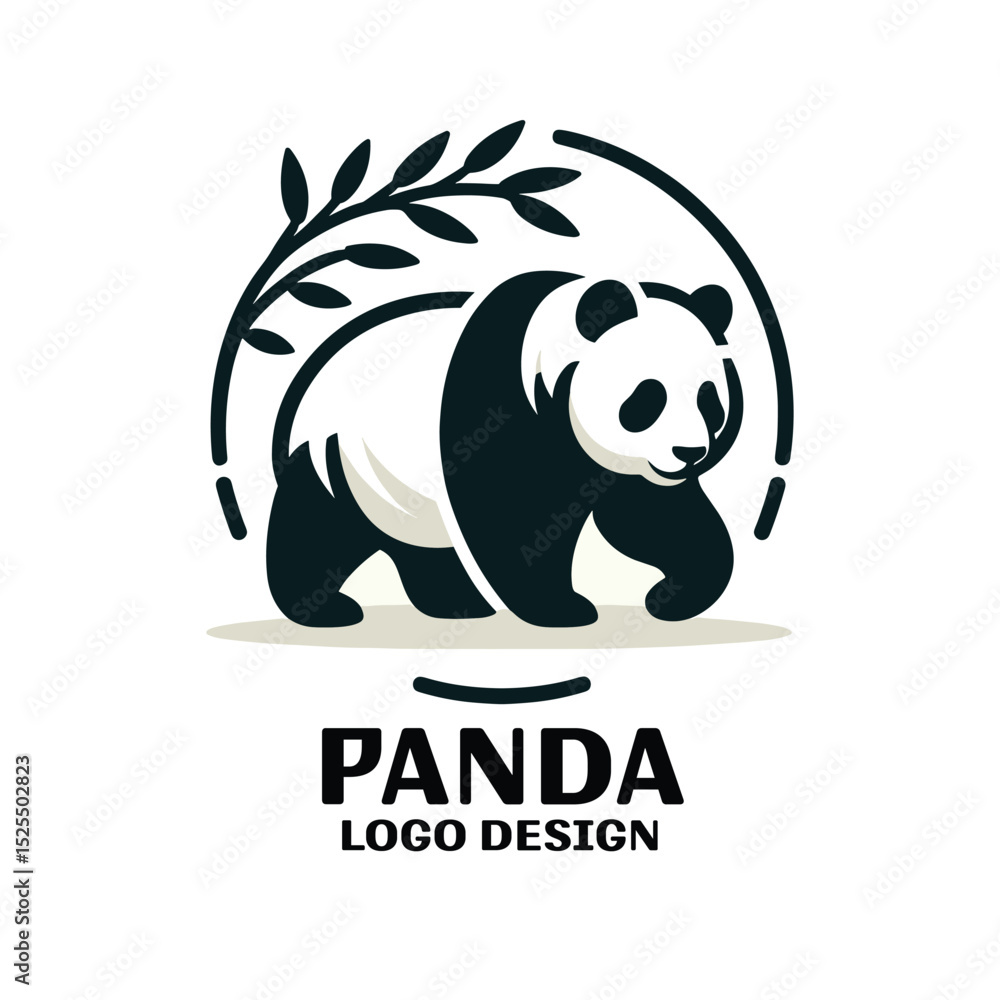 Obraz premium Panda Vector Logo Design