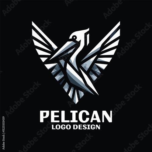 Pelican Vector Logo Design