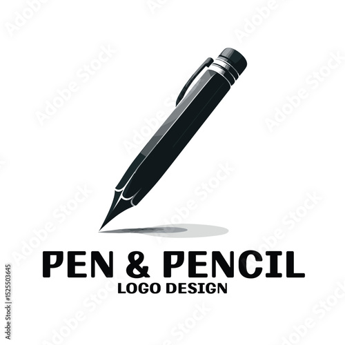 Pen And Pencil Vector Logo Design