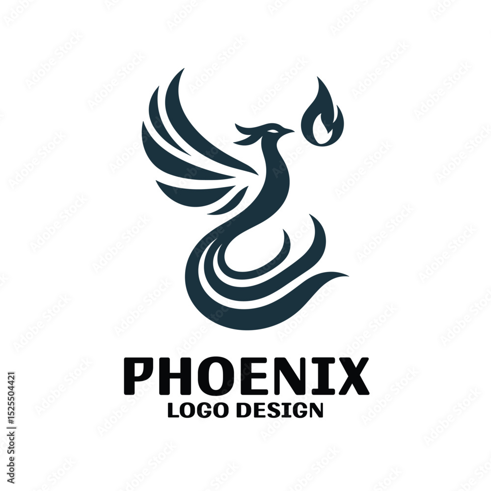 Phoenix Vector Logo Design Phoenix Vector Logo Design